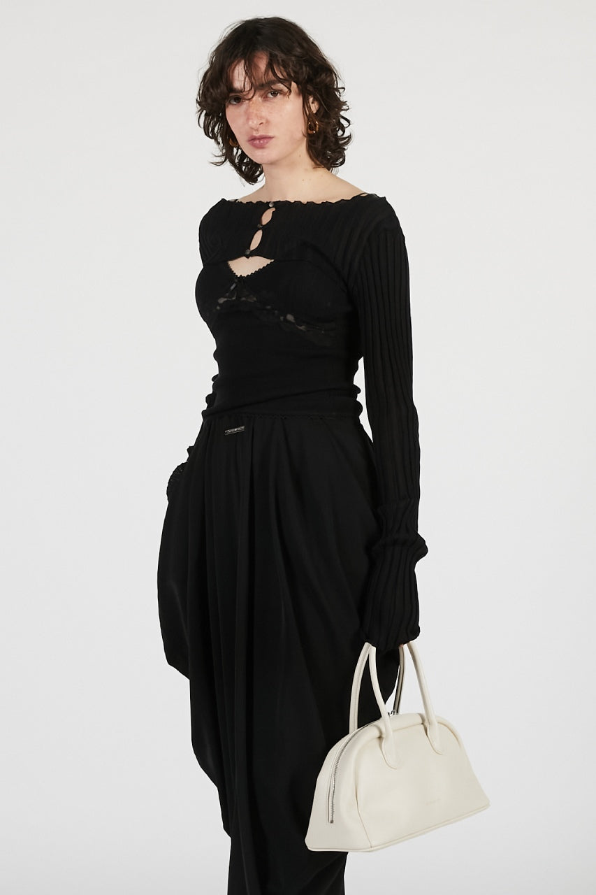 2way sheer rib bolero