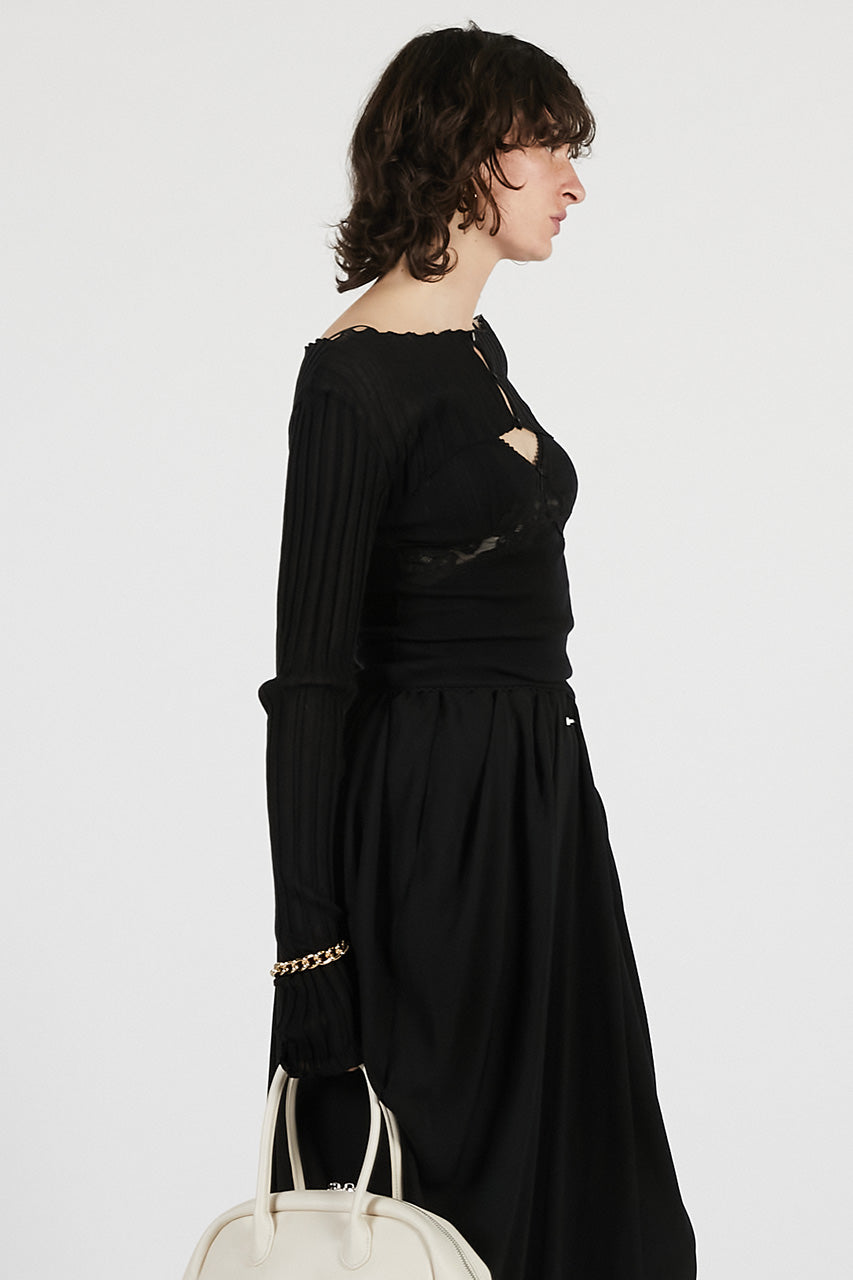 2way sheer rib bolero