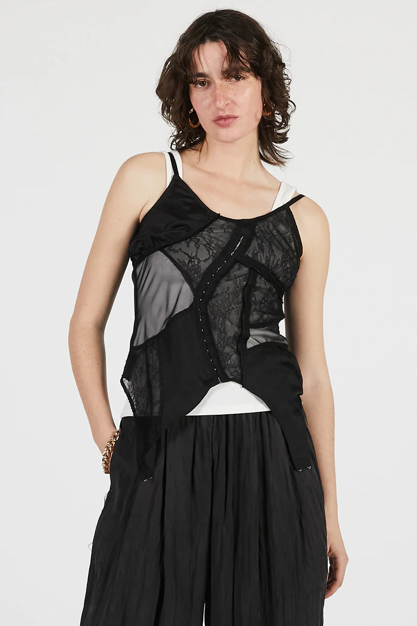 lingerie collage top