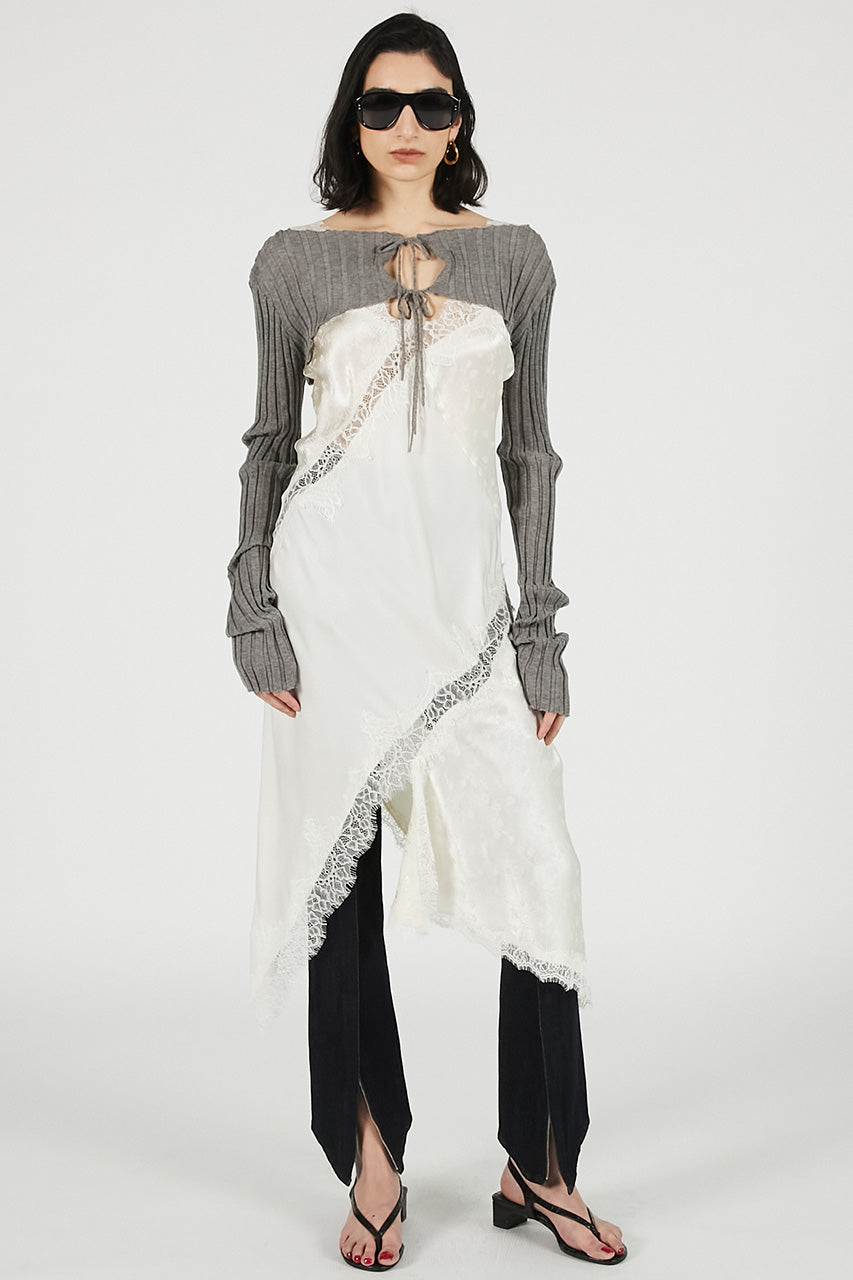 2way sheer rib bolero