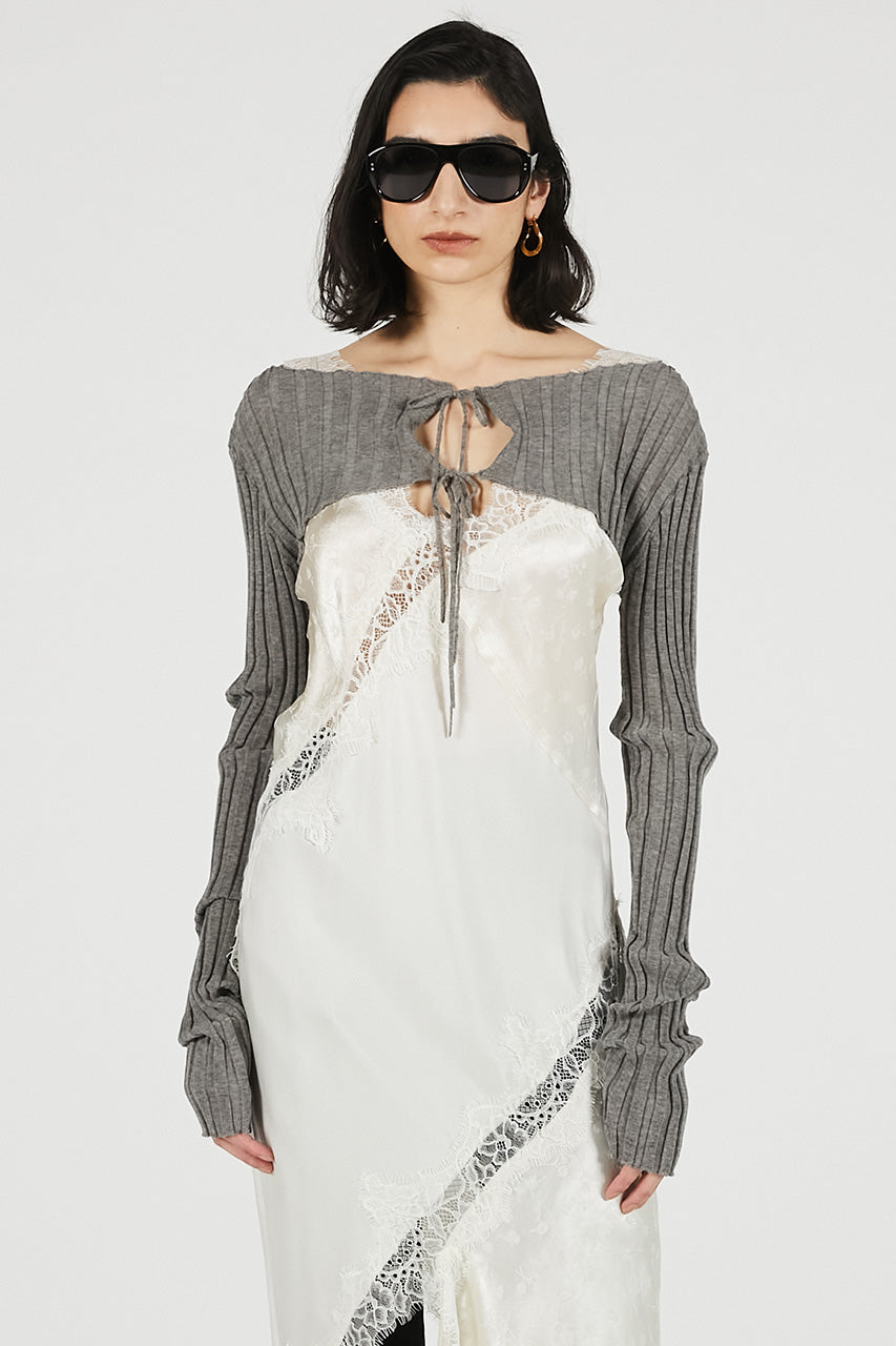 2way sheer rib bolero