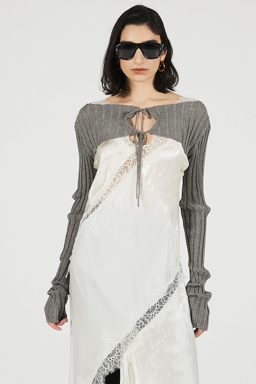 2way sheer rib bolero