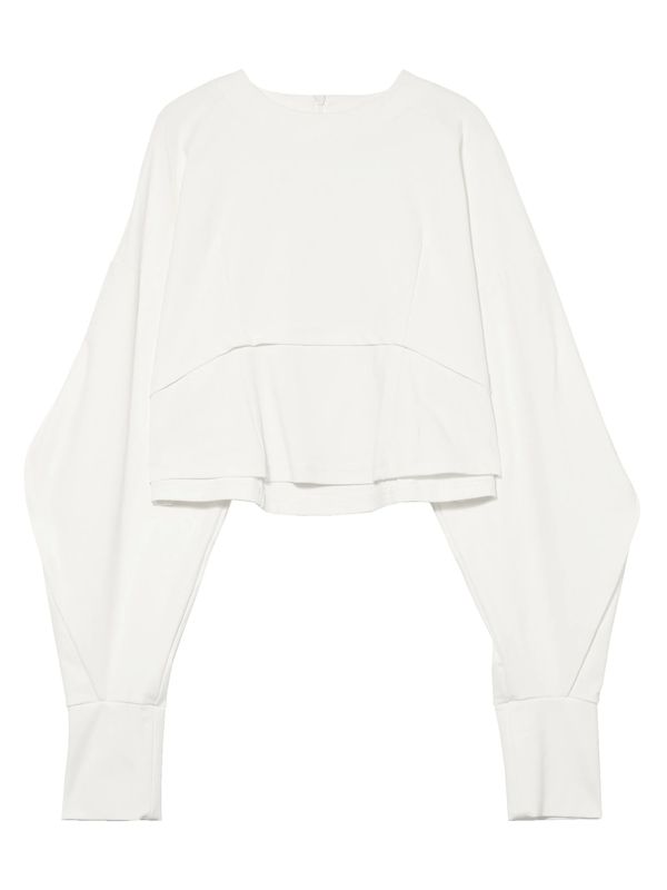 cocoon long sleeve short top