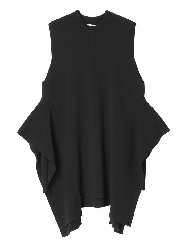 side parts sleeveless knit top