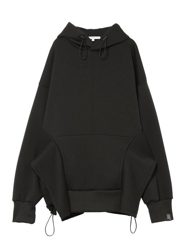 side parts detail hoodie