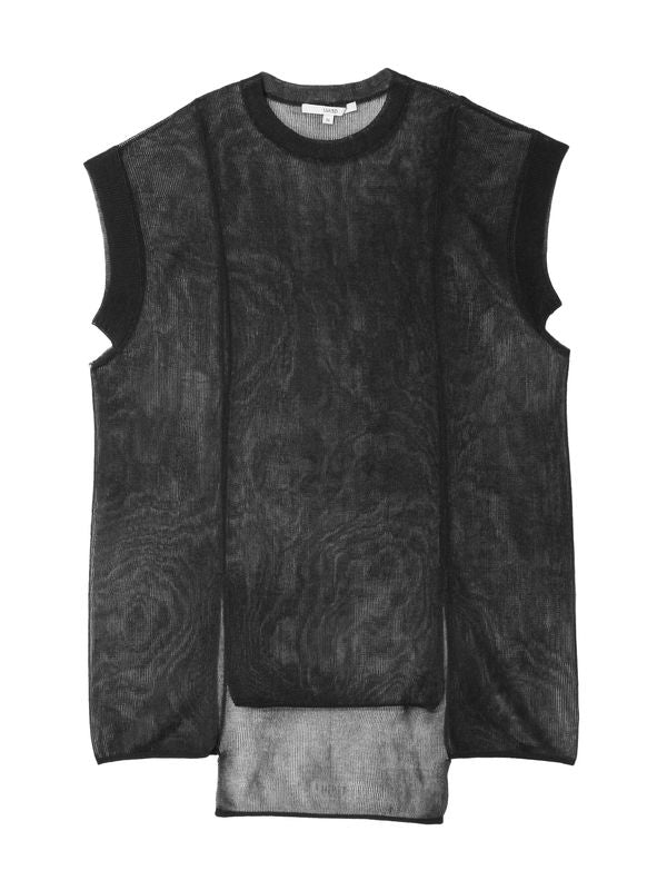 sheer sleeveless kt top