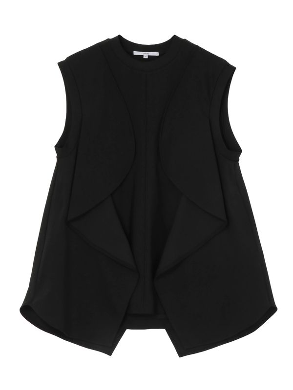wave ruffle jersey top