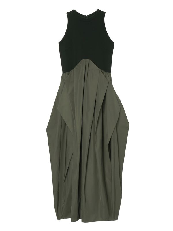 curve line tuck sleeveless op
