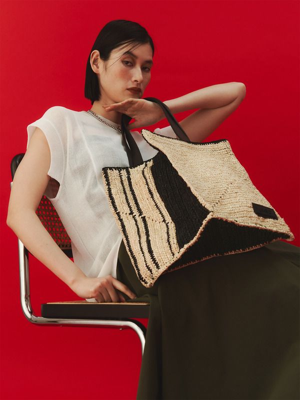 triangle fold tote