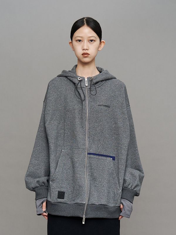 arm cover docking zipup hoodie