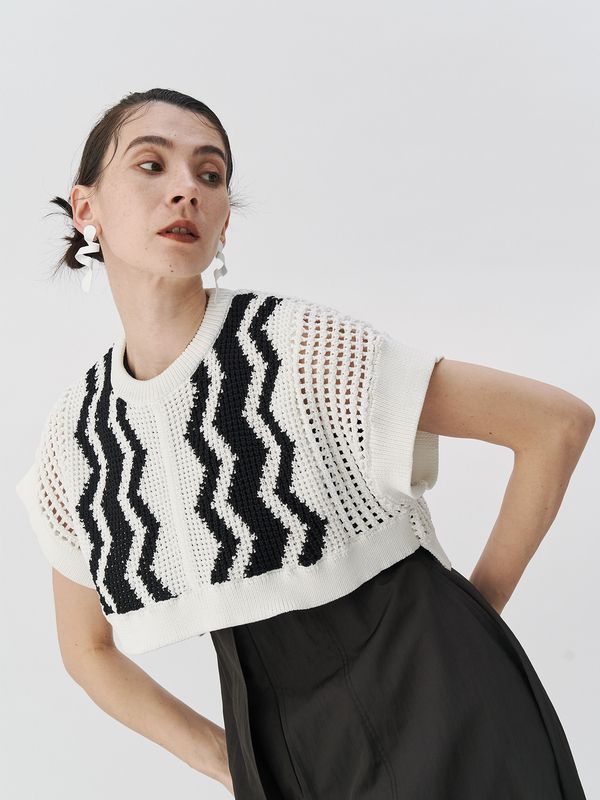 crochet wave top