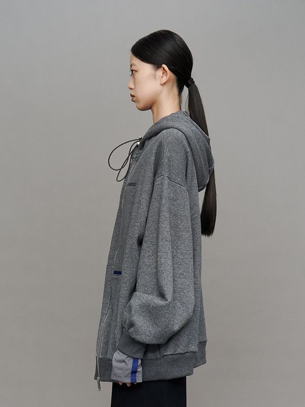 arm cover docking zipup hoodie