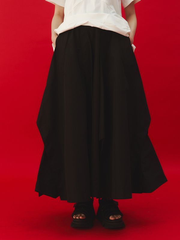 irregular hem skirt