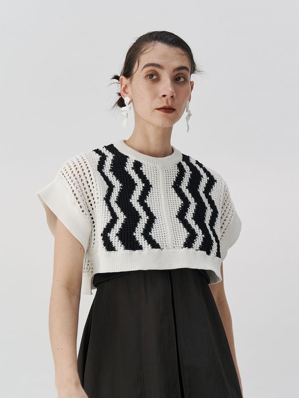 crochet wave top