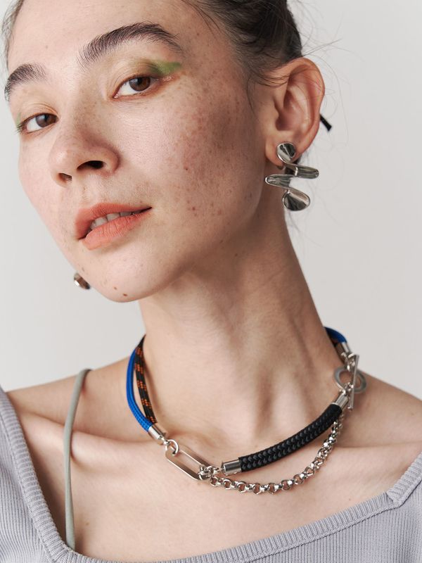 mixed rope chain necklace