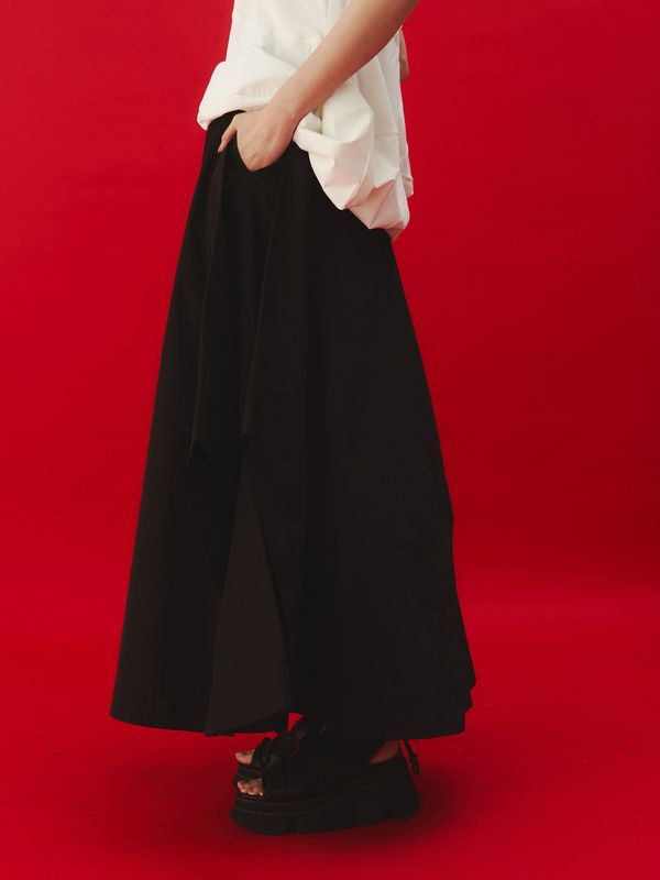 irregular hem skirt