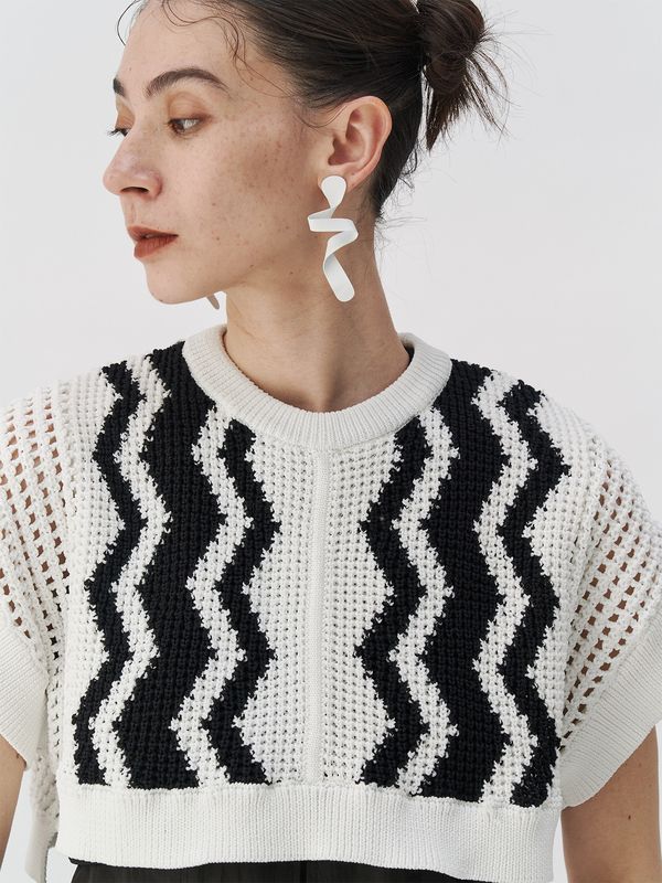 crochet wave top