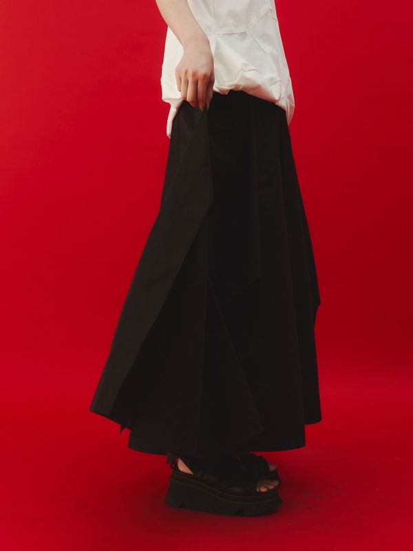 irregular hem skirt