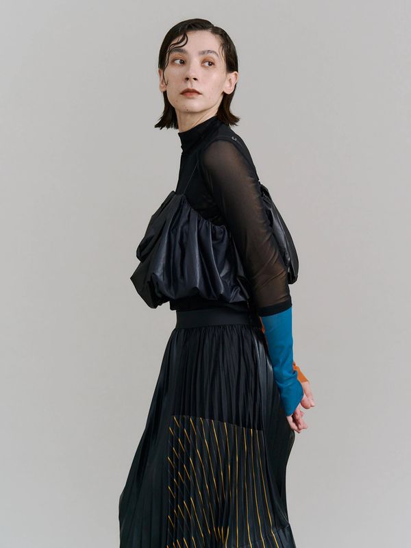 drape balloon bustier