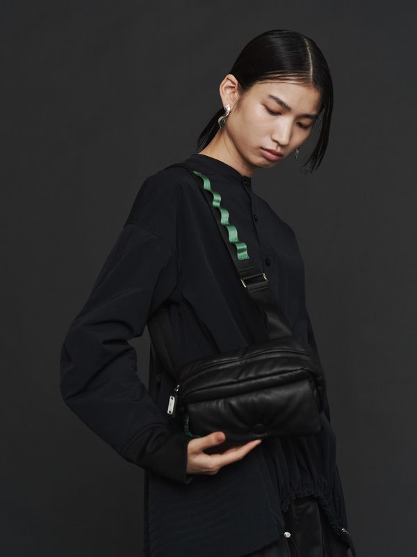 leather plump mini bag