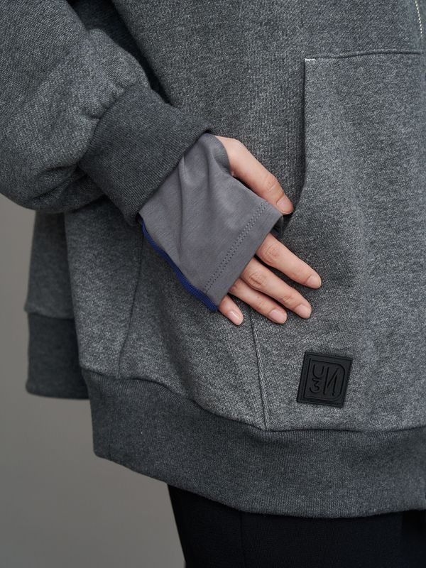 arm cover docking zipup hoodie