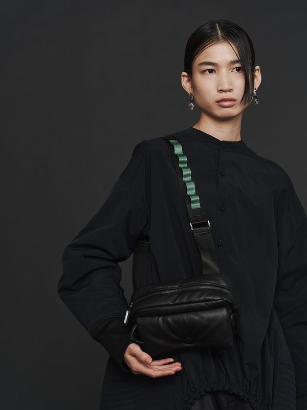 leather plump mini bag