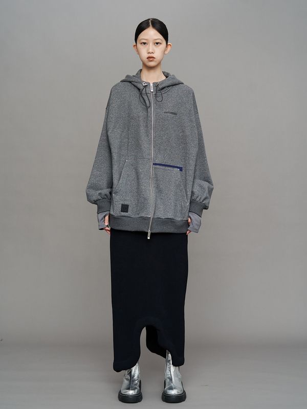 arm cover docking zipup hoodie