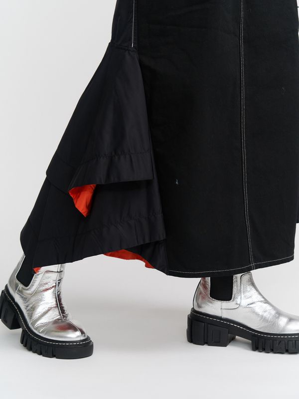 ma-1 docking denim skirt