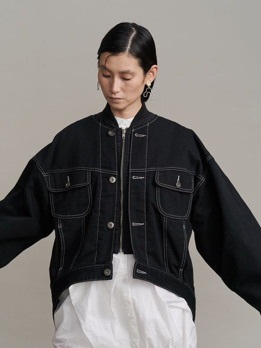 ma-1 docking denim jacket