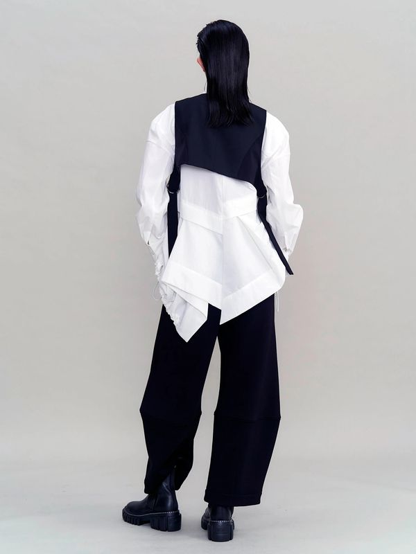 asymmetry mix vest
