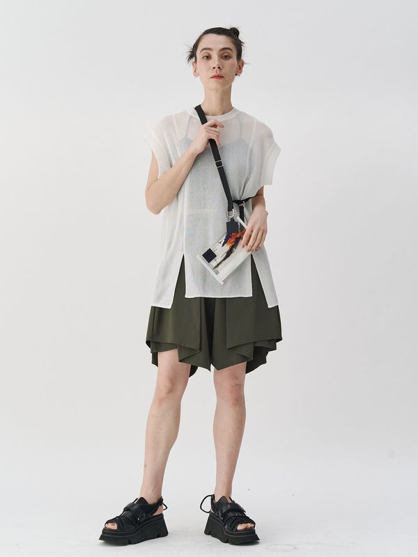 sheer sleeveless kt top