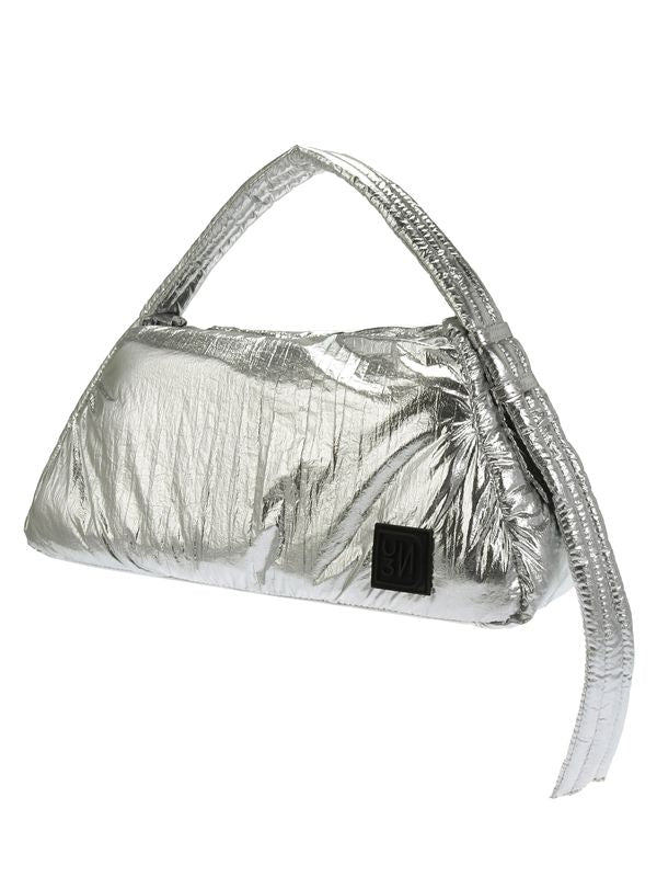 padded triangle mini bag