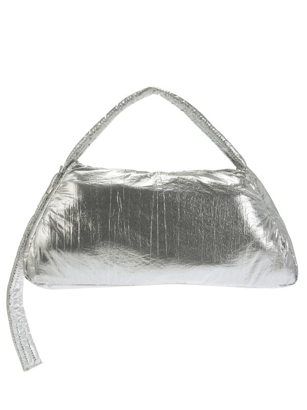 padded triangle mini bag