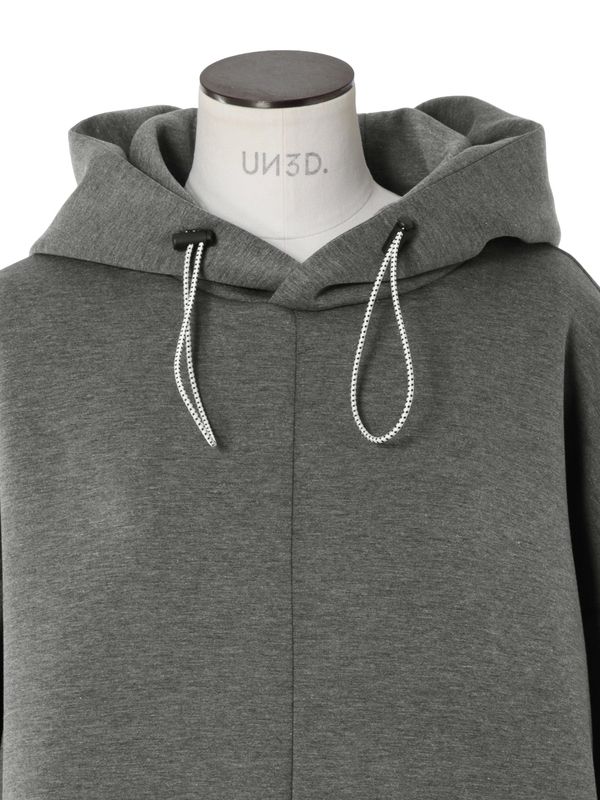 side parts detail hoodie