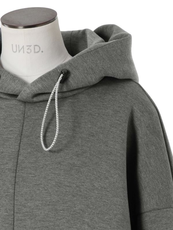 side parts detail hoodie