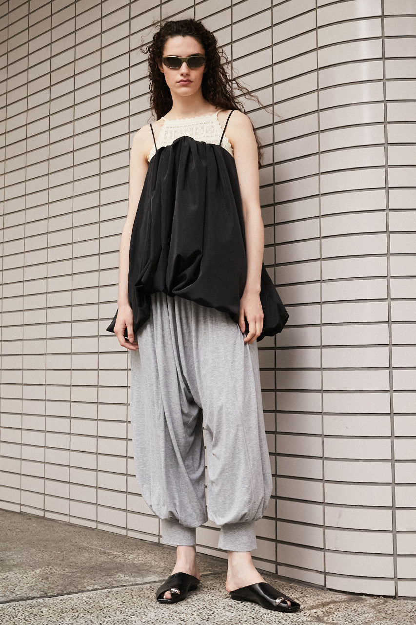 irregular hem balloon tunic
