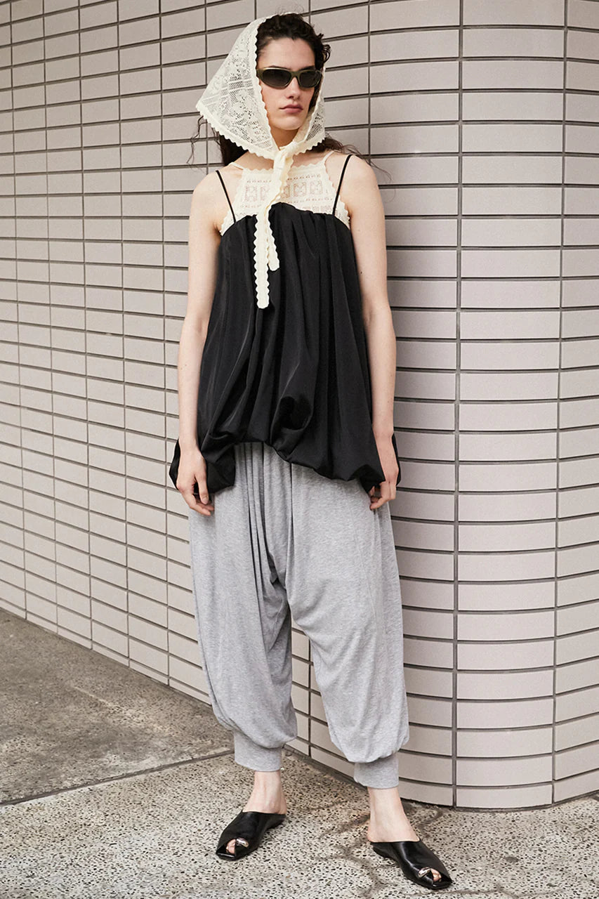 irregular hem balloon tunic