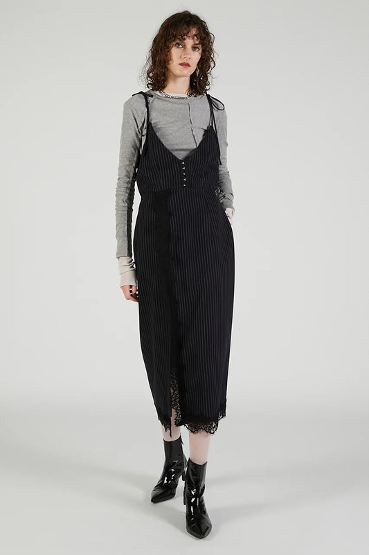 2-way lace midi skirt