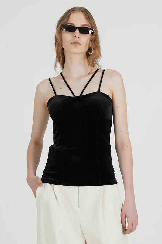 velour cup-in camisole