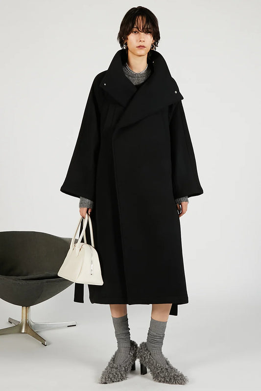 high neck coat