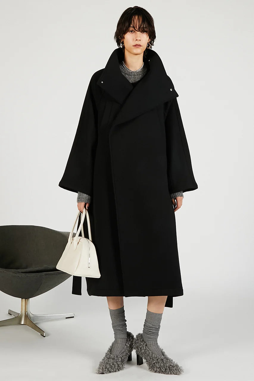 high neck coat