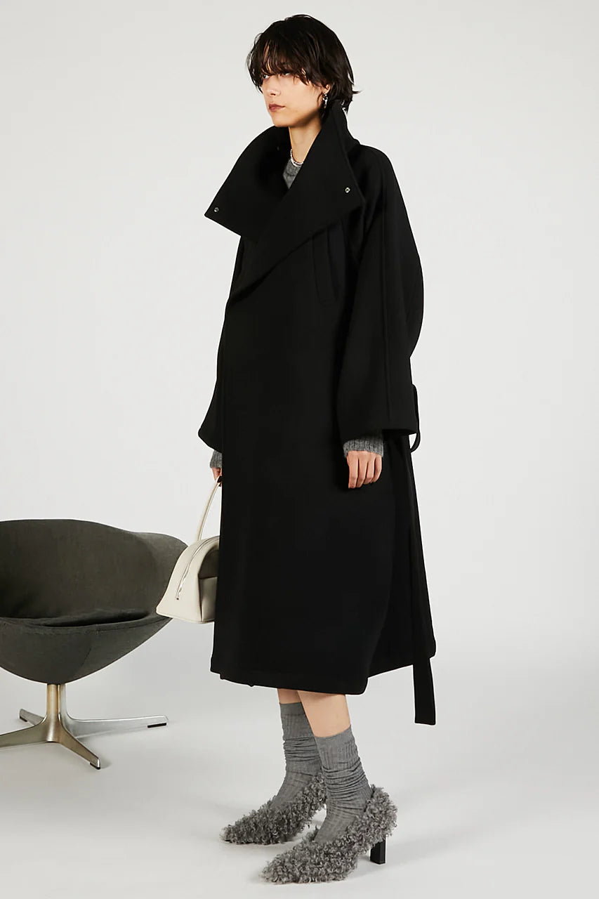 high neck coat