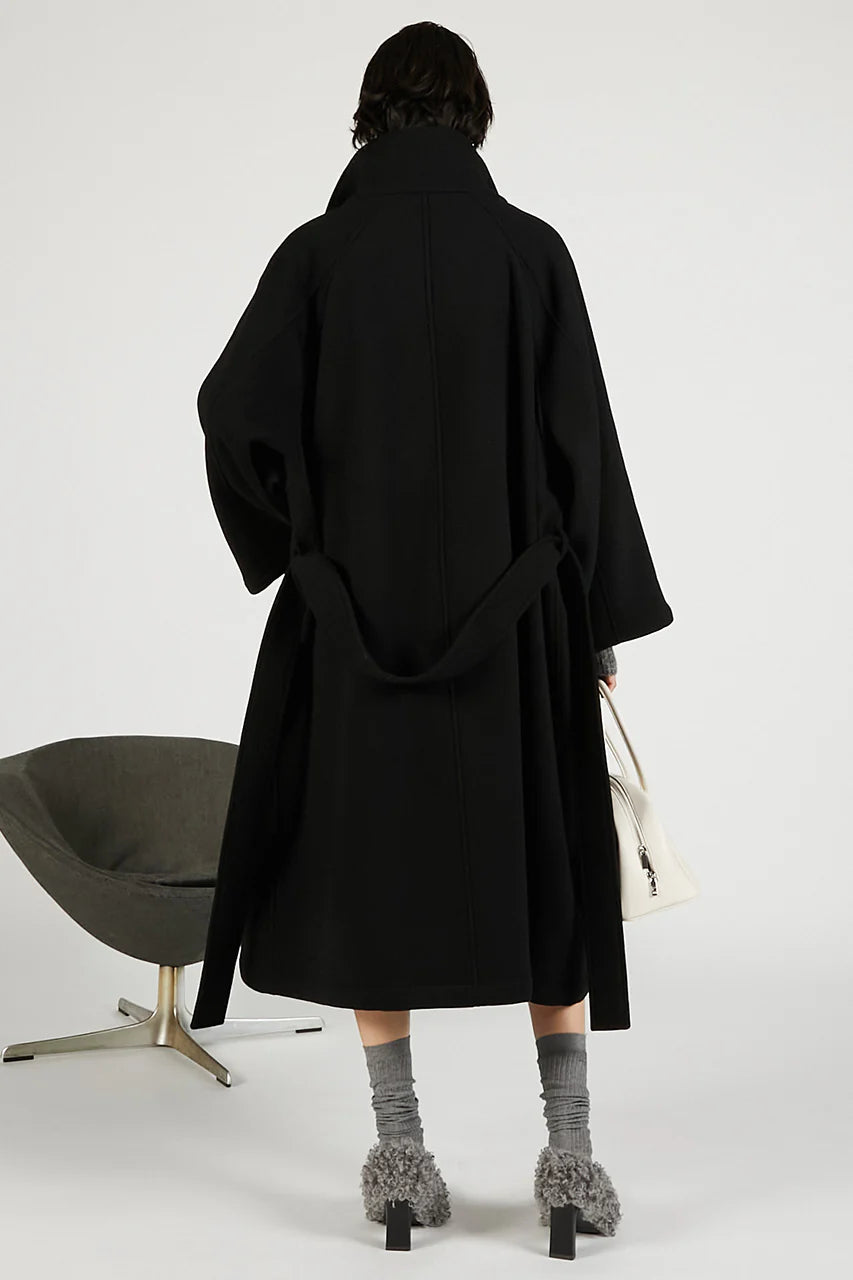 high neck coat