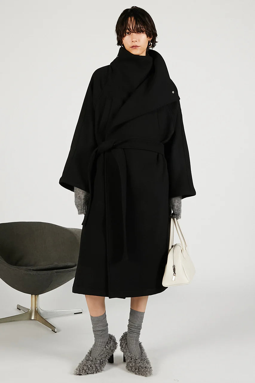 high neck coat