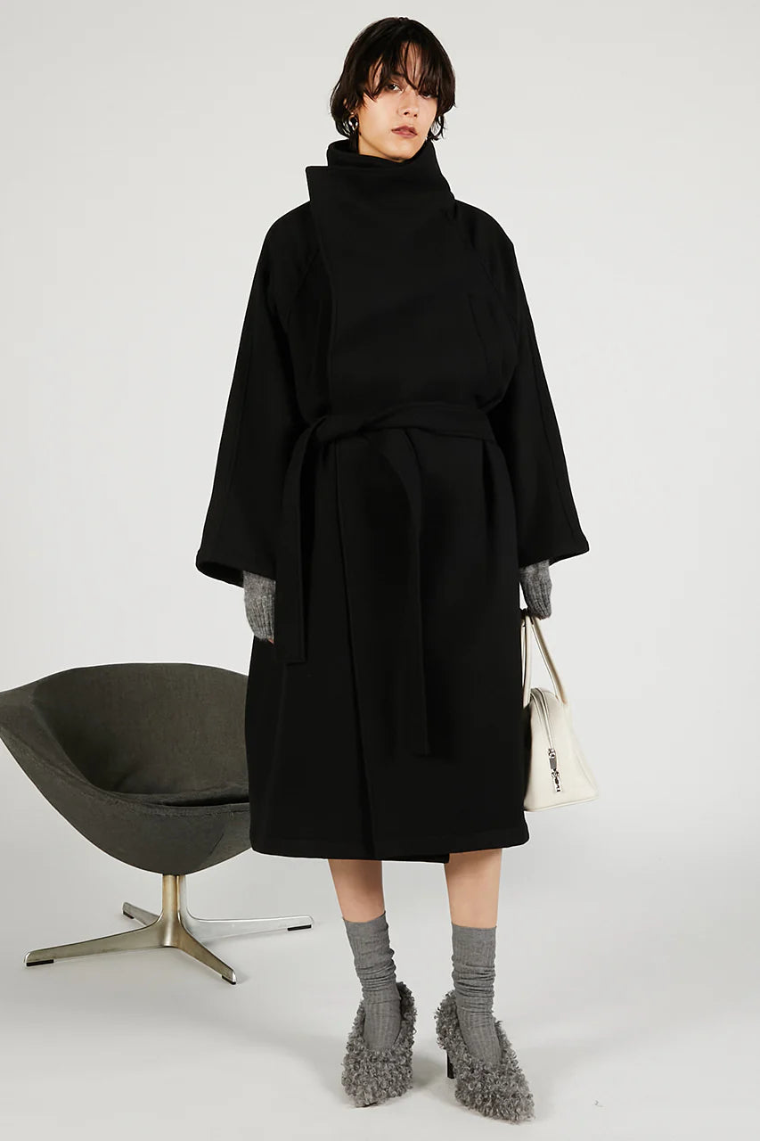 high neck coat