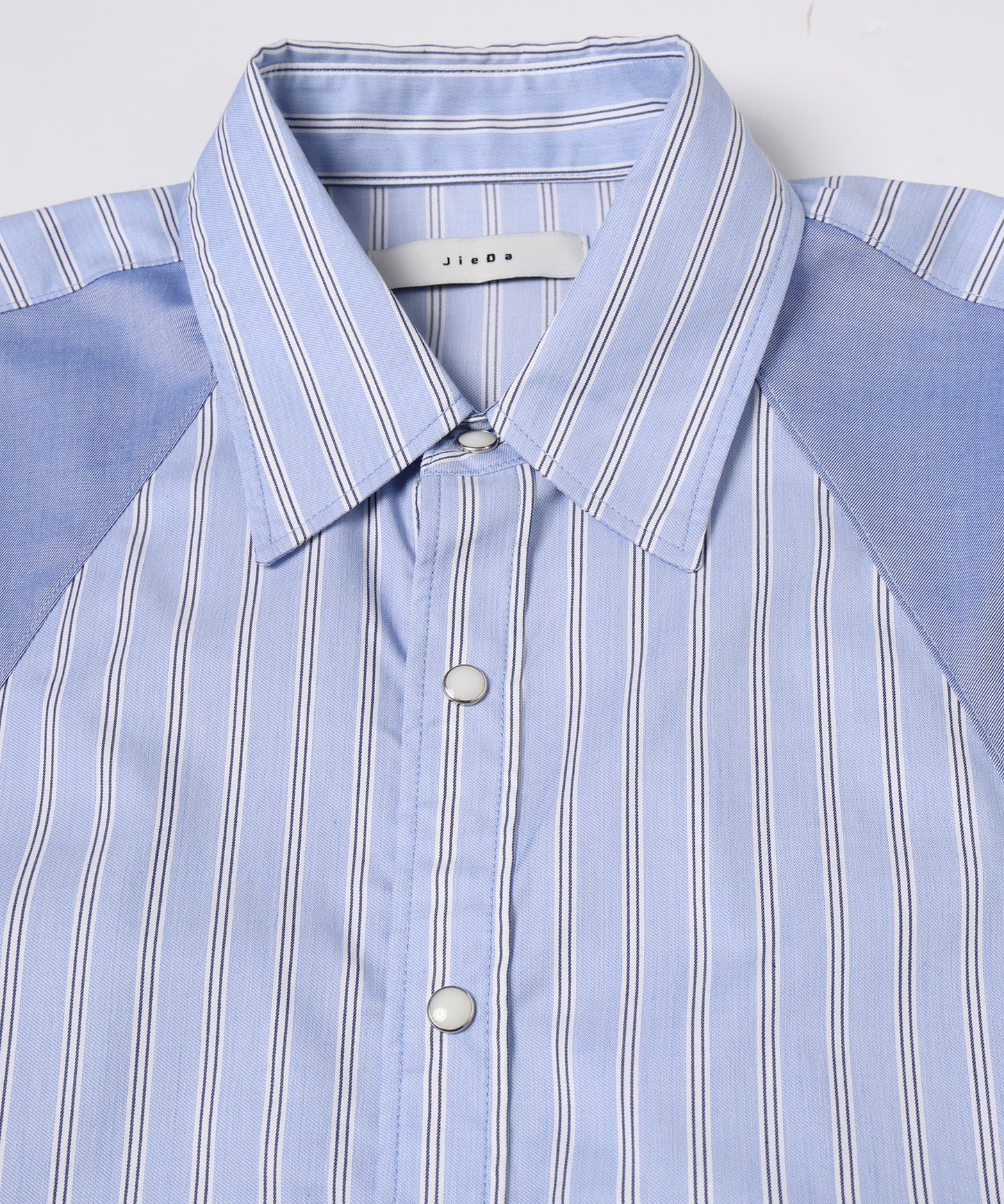 stripe switching shirt