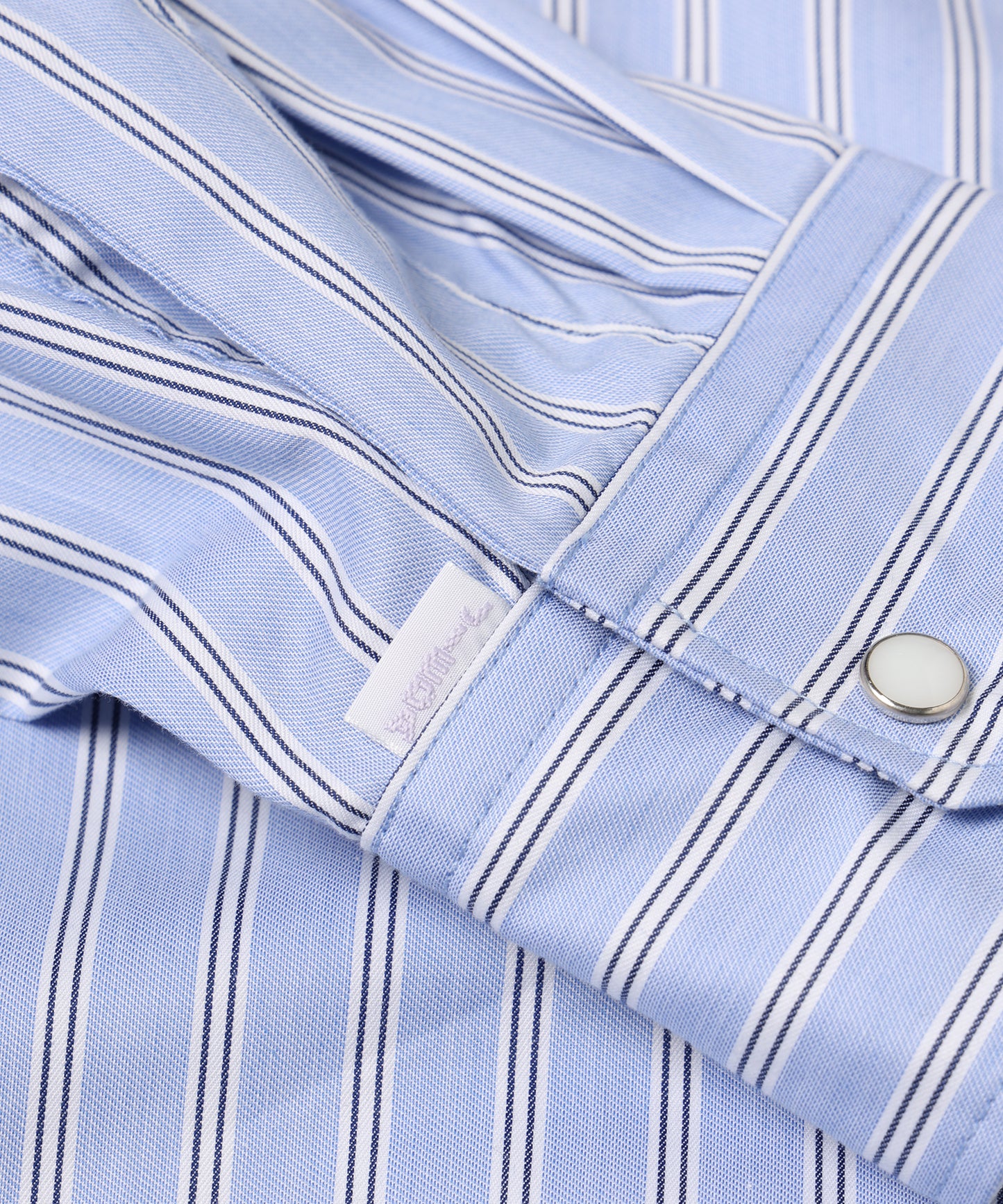 stripe switching shirt