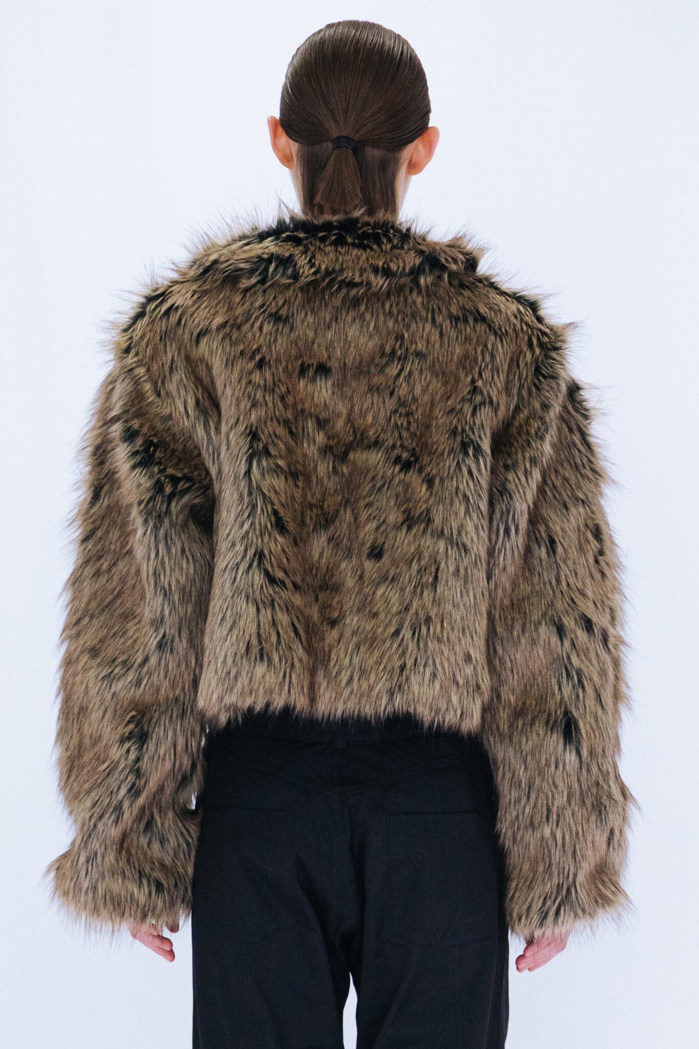 fake fur short jacket