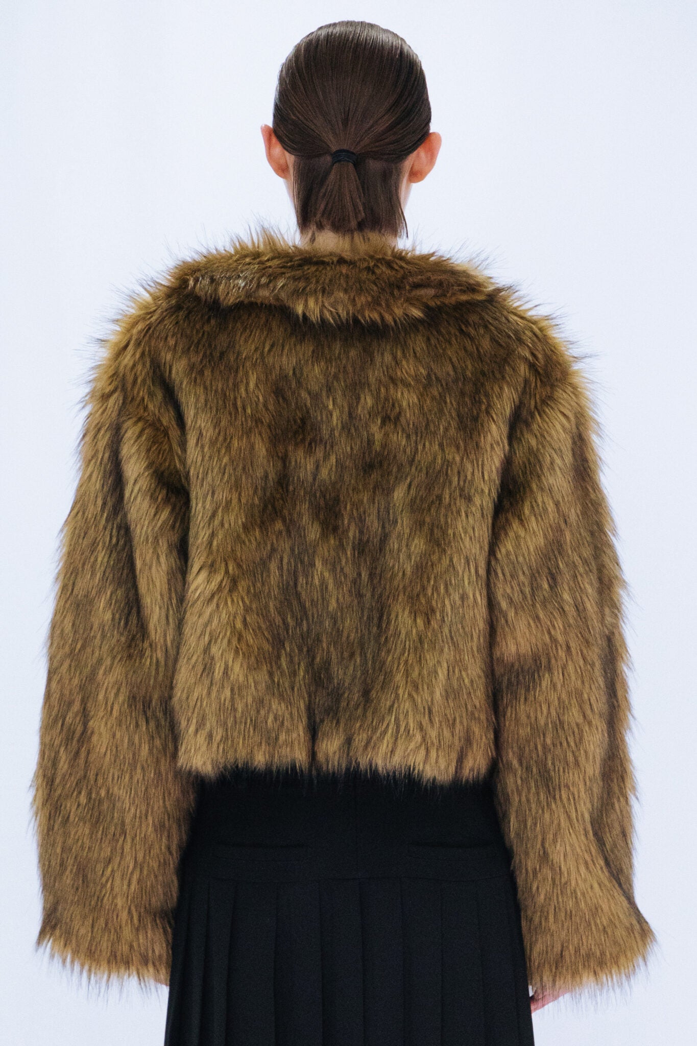 fake fur short jacket