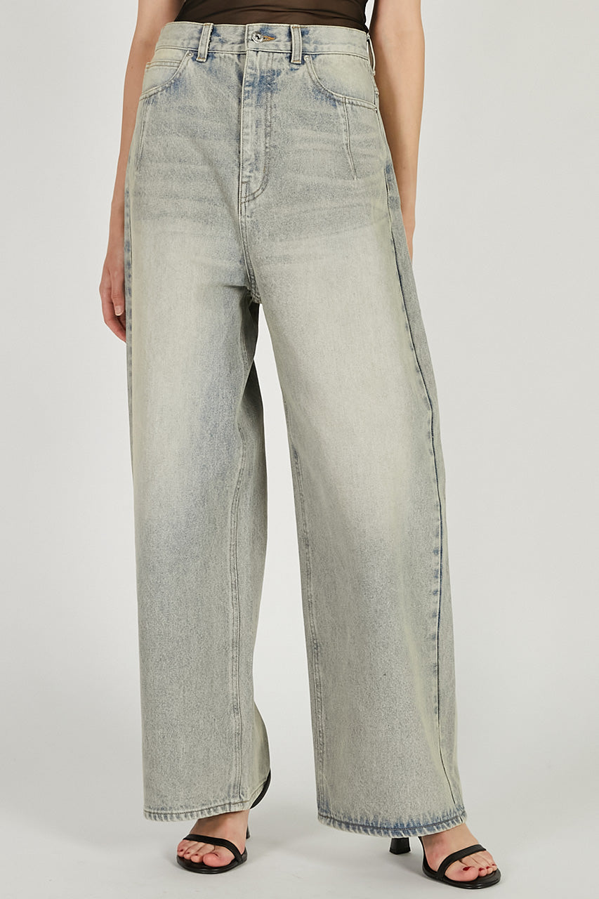 tulle skirt layered denim